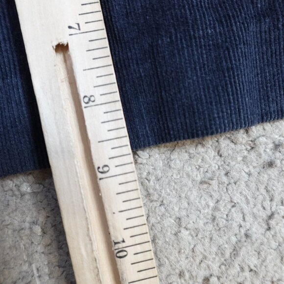 Vintage LL Bean Dress 10 Blue Corduroy Modest Prairie Cottagecore Plant Mom USA - Picture 9 of 11